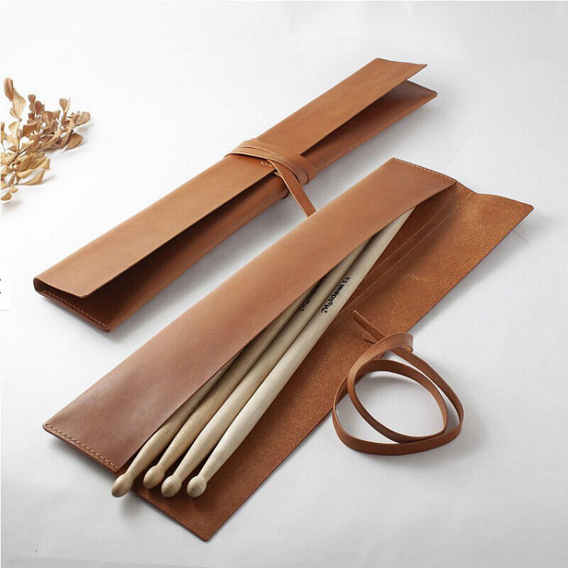 PU Leather Drumstick Storage Pouch Protector Bag Musical Instrument Drum Stick