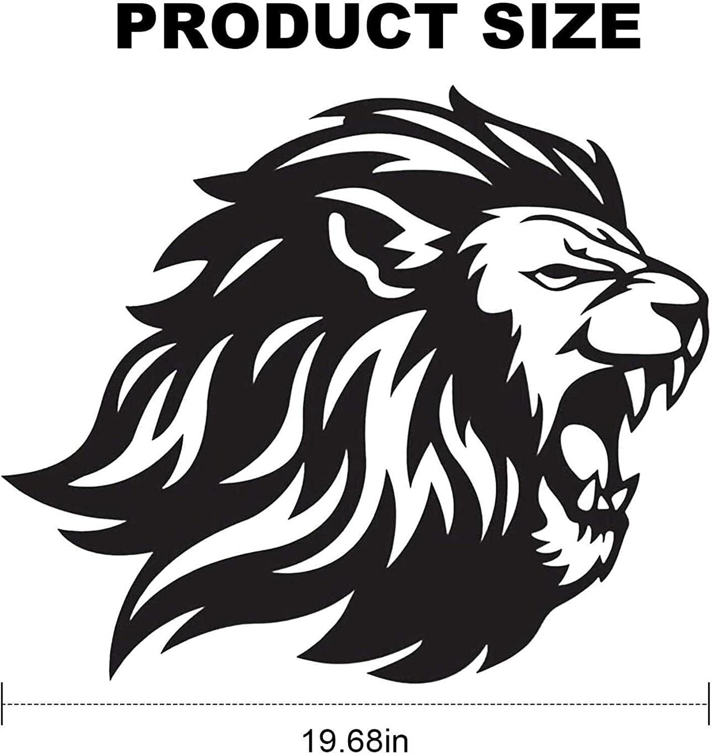 Lion King Metal Silhouette, Metal Wall Art Sculpture, Lion Wall Logo