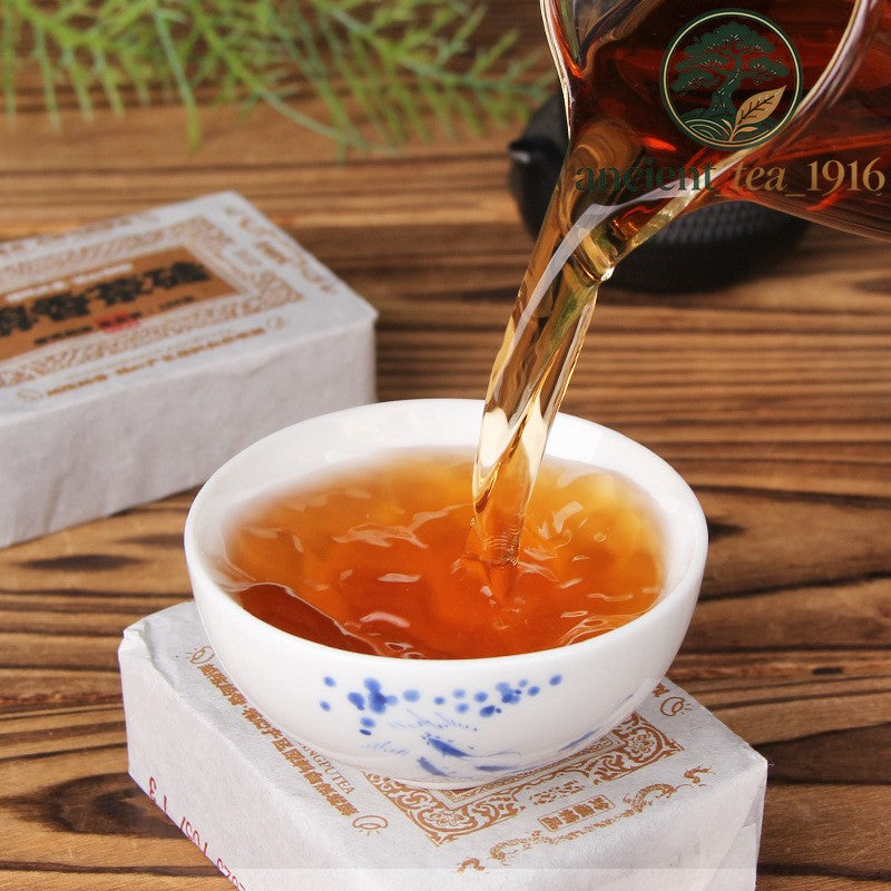 100g 2025 Yunnan Pu-erh Tea Ban Zhang Mellow Aroma Ripe Tea Pu'er Tea Bricks