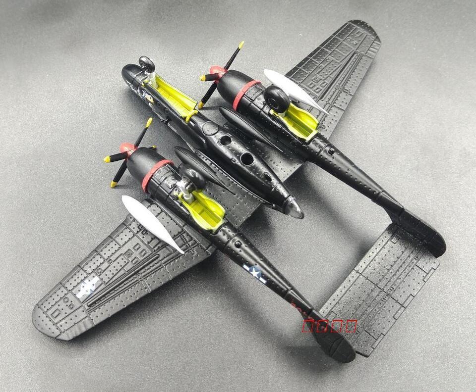 1:144 AF1 USA P61 Black Widow WWII Fighter Bomber Diecast Aircraft Plane Model