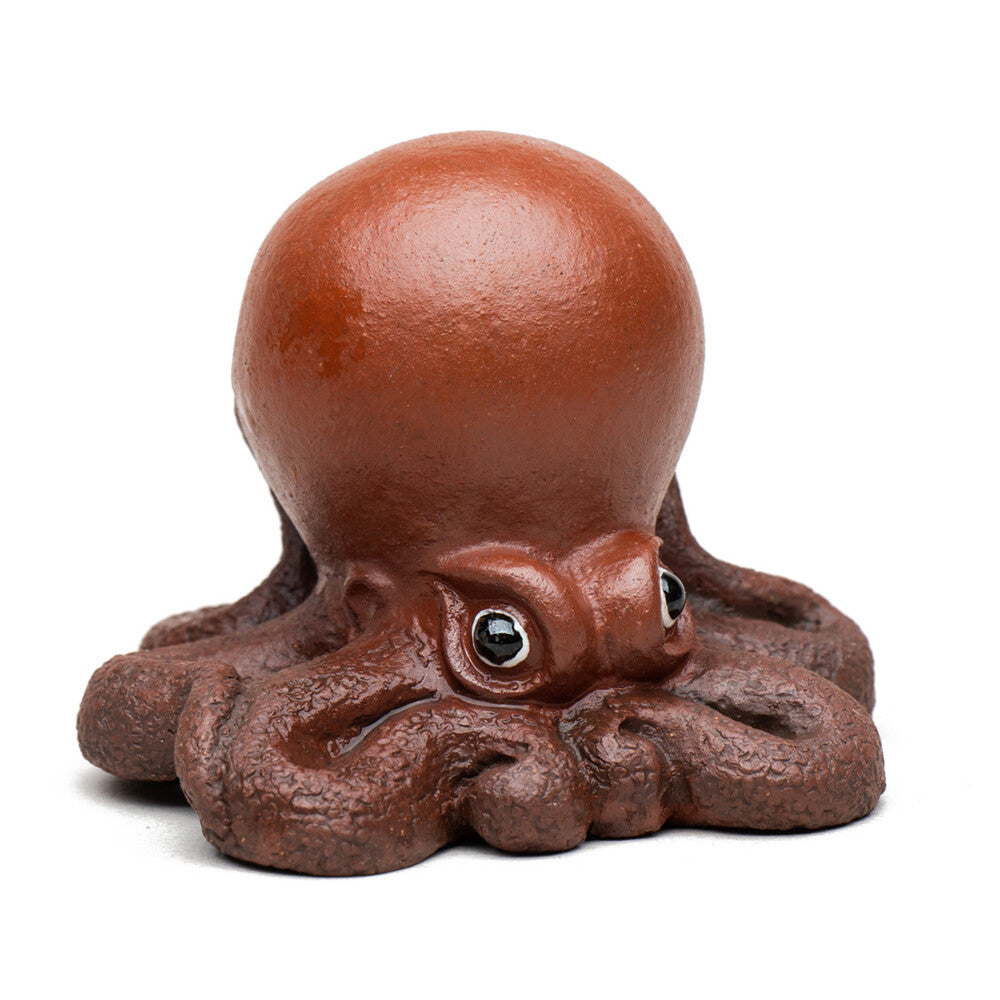 Octopus Statue Handmade Craft Yixing Zisha Tea Pet For Fishbowl Decoration Small