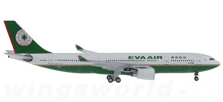 1:400 AeroClassics EVA AIR AIRBUS A330-200 Passenger Airplane Diecast Model
