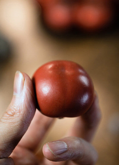 Purple Clay Teapet Persimmon from Yixing Tea set Decor