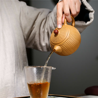 300ml Handmade Tea Pot Marked Real Yixing Zisha Duan Clay Kungfu Tea Pot Chinese