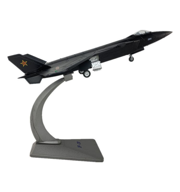 1:60 38CM Chinese J-20 Stealth Fighter Airplane Diecast Military Aircraft Model
