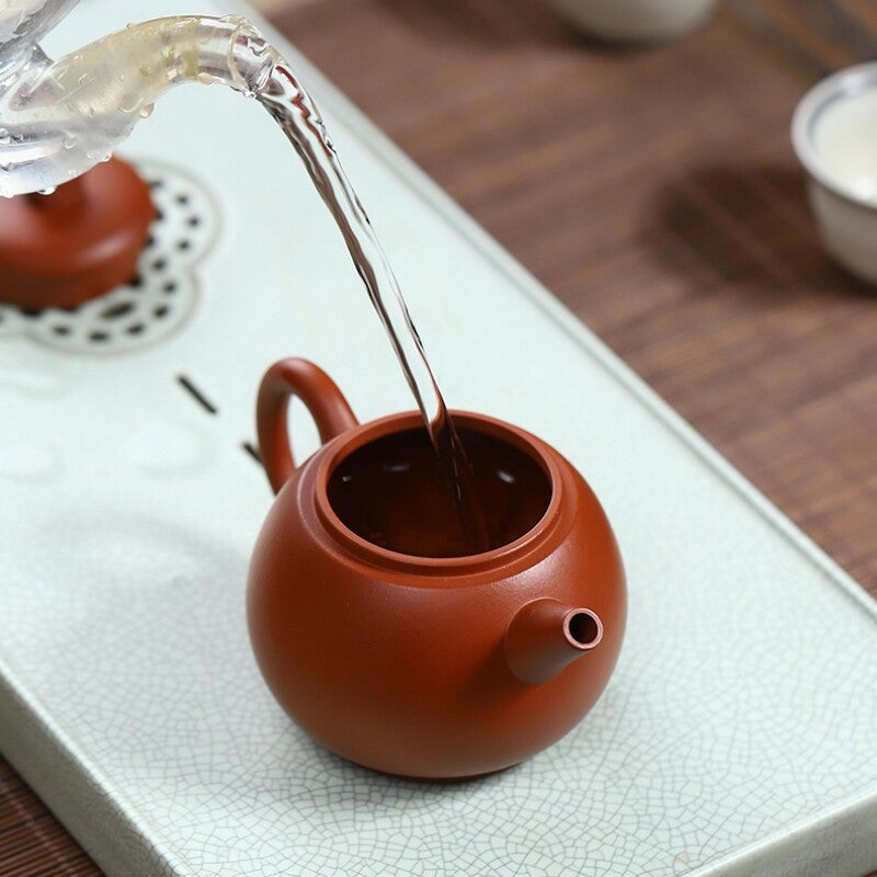 170ml True Yixing Zisha Zhu Clay Marked Pot Classic 7 Infuser Holes Tea Pot New