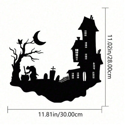 CIFbuy Gothic Skull Metal Wall Decor for Indoor Outdoor Garden Halloween