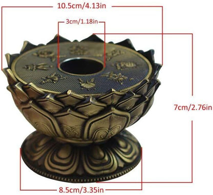 Old Buddhism Buddha Prayer Wheel Display Stand Hand Held Prayer Collected