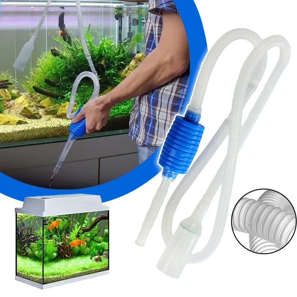 Aquariums Accessories Fish Tank Semi-Automatic Siphon Vacuum Cleaners Pump 140cm