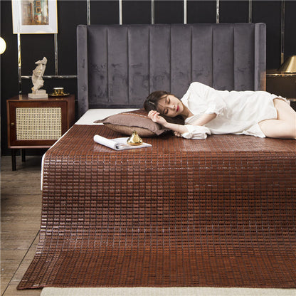 Summer Accessories Weighted Bamboo Mat Mahjong Bed Mat Cool Feeling Full Queen