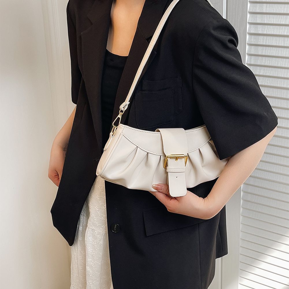 Handbags Retro Synthetic Leather Shoulder Underarm Bag 32x13x6 Cm Strap 61Cm 1PC