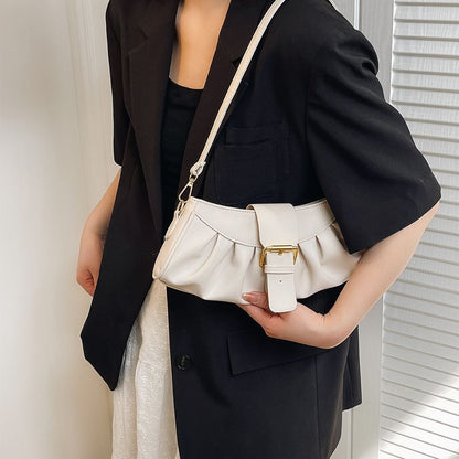 Handbags Retro Synthetic Leather Shoulder Underarm Bag 32x13x6 Cm Strap 61Cm 1PC
