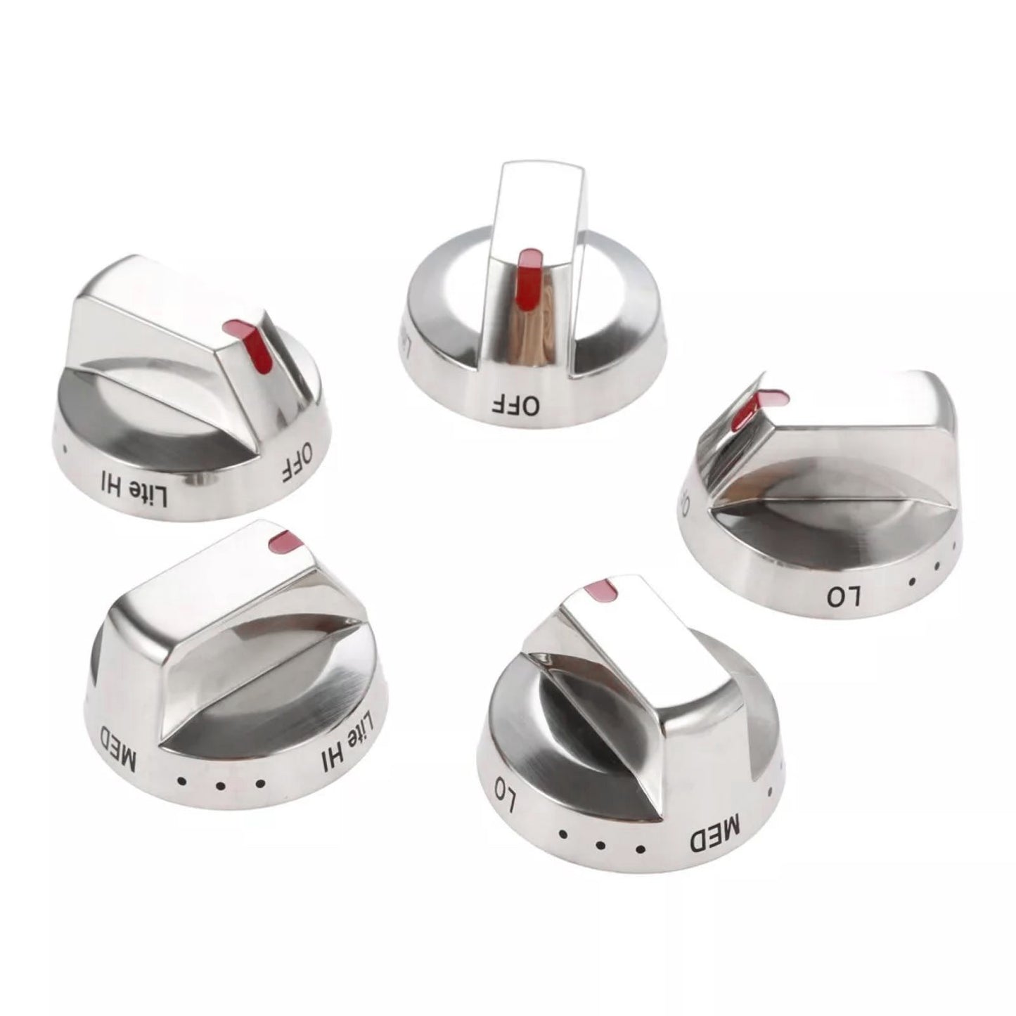 5Pcs/Set Gas Stove Top Burner Dial Knob Part DG64-00473A For Samsung Gas Stove