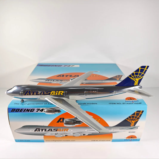 1:200 InFlight Atlas Air B747 N516MC Passenger Airplane Diecast Plane Model