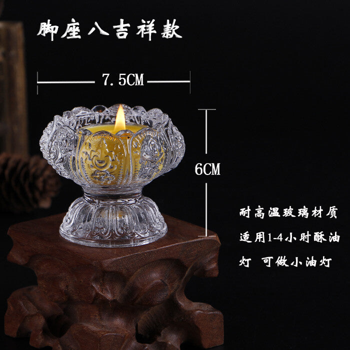 Provide lamps Buddhist lamps lotus lamps crystal glass lamp holders lamp holders