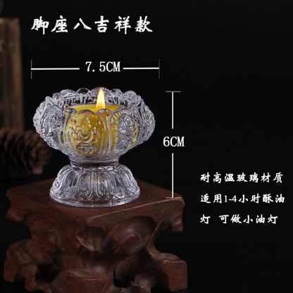 Provide lamps Buddhist lamps lotus lamps crystal glass lamp holders lamp holders