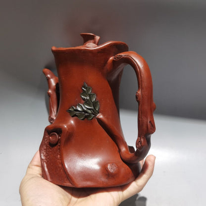 Chinese Yixing Zisha Clay Handmade Exquisite Teapot（树桩壶 低款：陈鸣远）