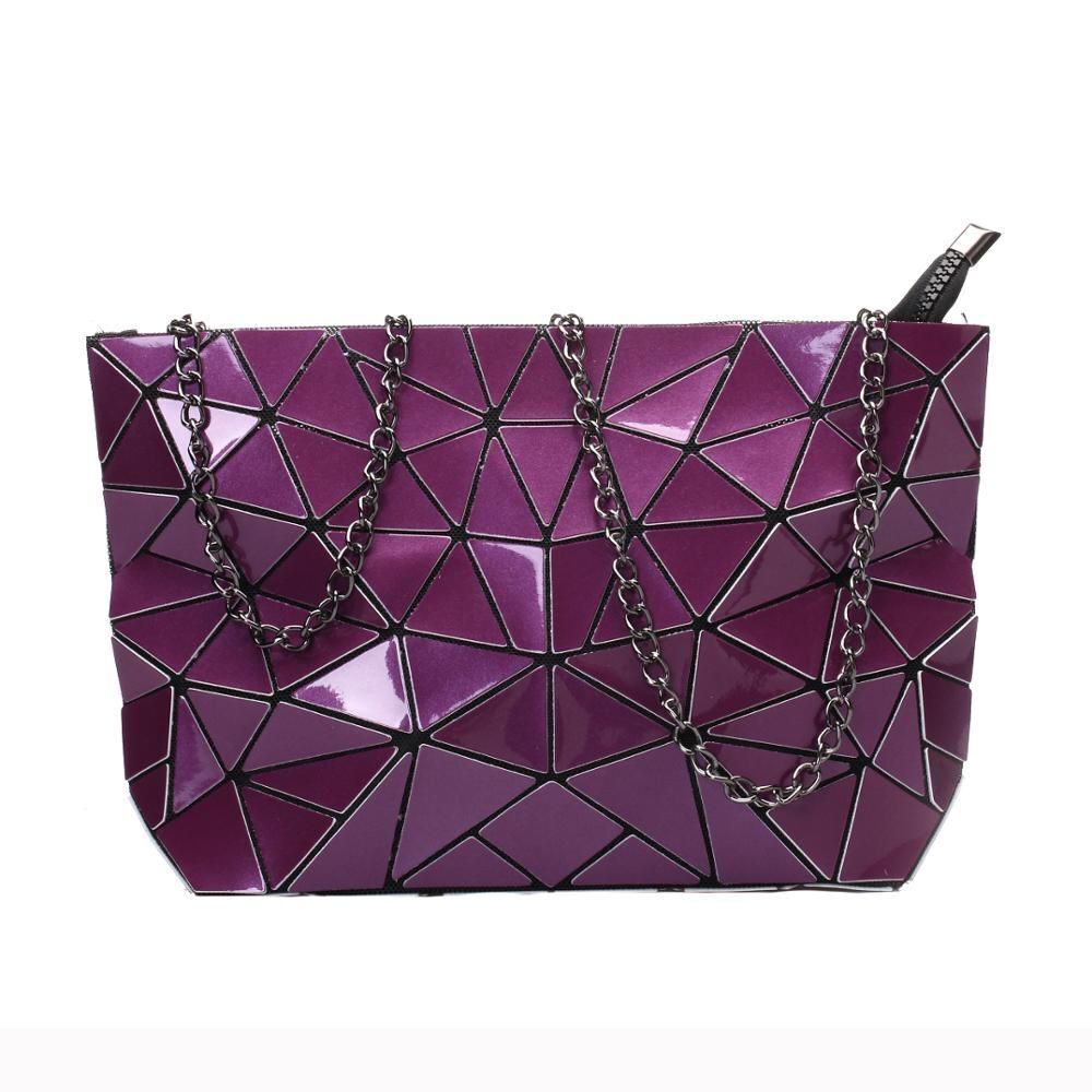 Chain Shoulder Bag Fashion Geometric Messenger Bags Crossbody Clutch 28*18*7.5CM
