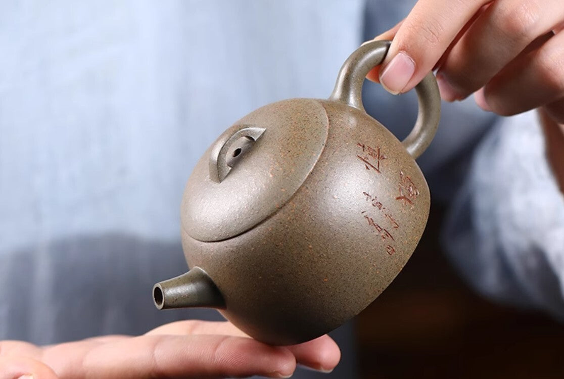 130cc chinese Yixing Handmade Zisha teapot Duan clay QinQuan Gongfu Tea Pot