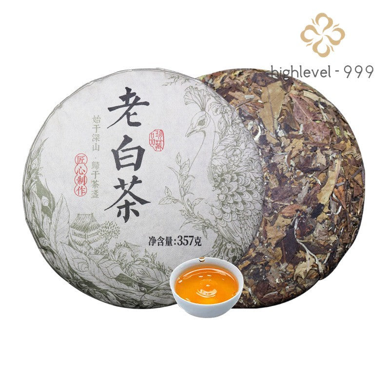 357g Fuding Old White Tea 2023 Mellow Aroma Sweet Chen Nian White Tea Cake