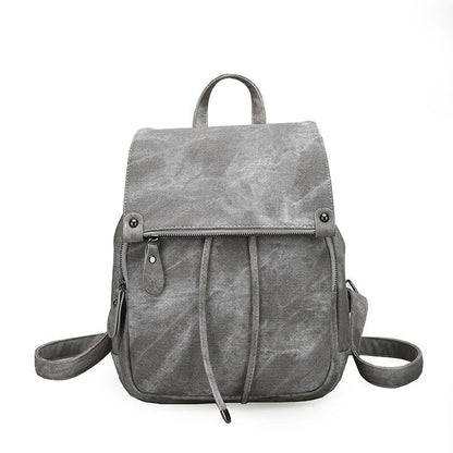 Lady Rucksack Women's Travel Bag Girl's College Backpack Shoulder Bag PU Leather