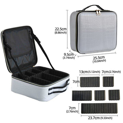 Pattern Cosmetic Bag Partition Multi Functional Traveling Storage Makeup Cases