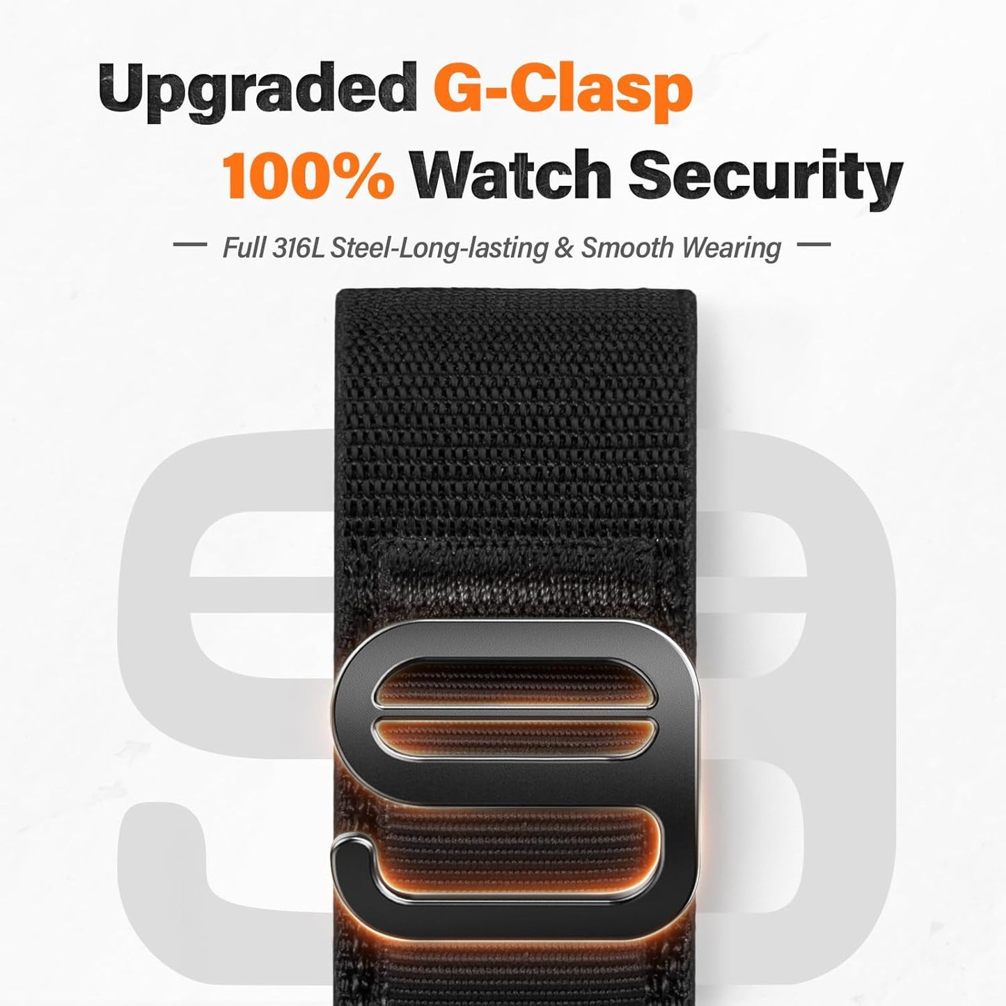 Alpine Loop Nylon Watch Band Compatible with Garmin Fenix 5X / 6X / 7X / 8 51Mm,