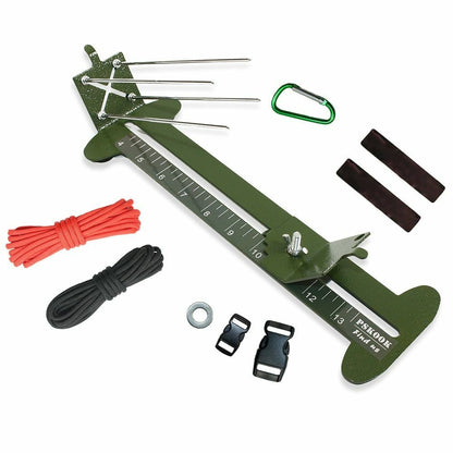 Monkey Fist Jig Kit Paracord Tool Bracelet Maker Adjustable Metal Weaving Craft