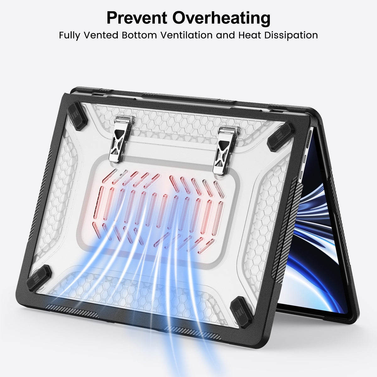 For Mac Book Air 13.6''M2 A2681/M3 A3113/M4 New Heavy Duty Hard Case Full Cover