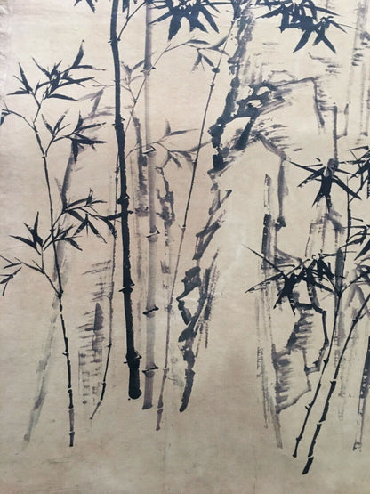 Chinese Rice Paper Picture Zheng Banqiao's bamboo Painting