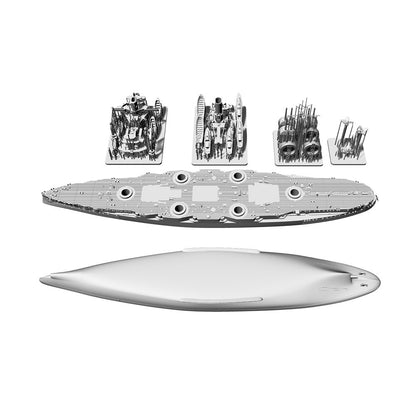 SSMODEL SS2000519S 1/2000 Military Model SMS Nassau Class Westfalen Battelship