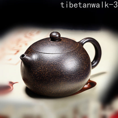 200ml Chinese Yixing Purple Clay Ball Infuser Teapot Kung Fu Tea Xishi Pot