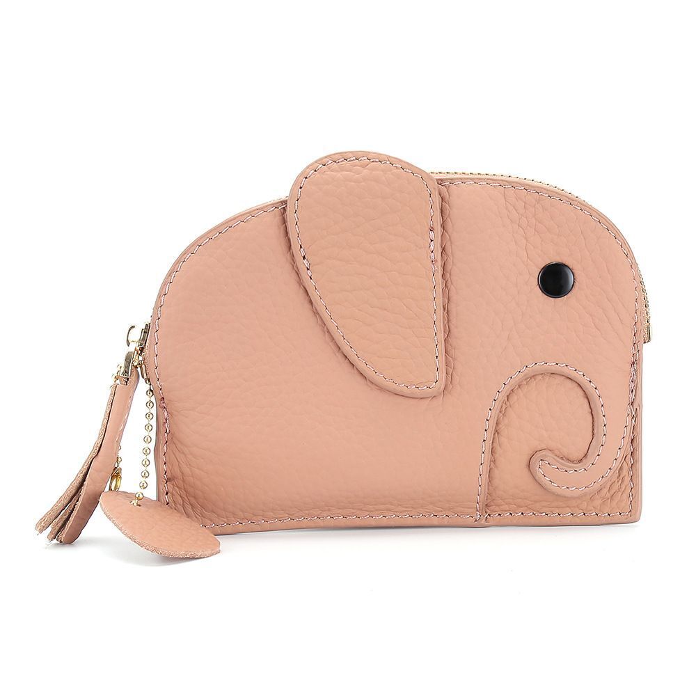 Wallets Genuine Leather Zipper Purses Small Cowhide Money Bag Coin Card Holders
