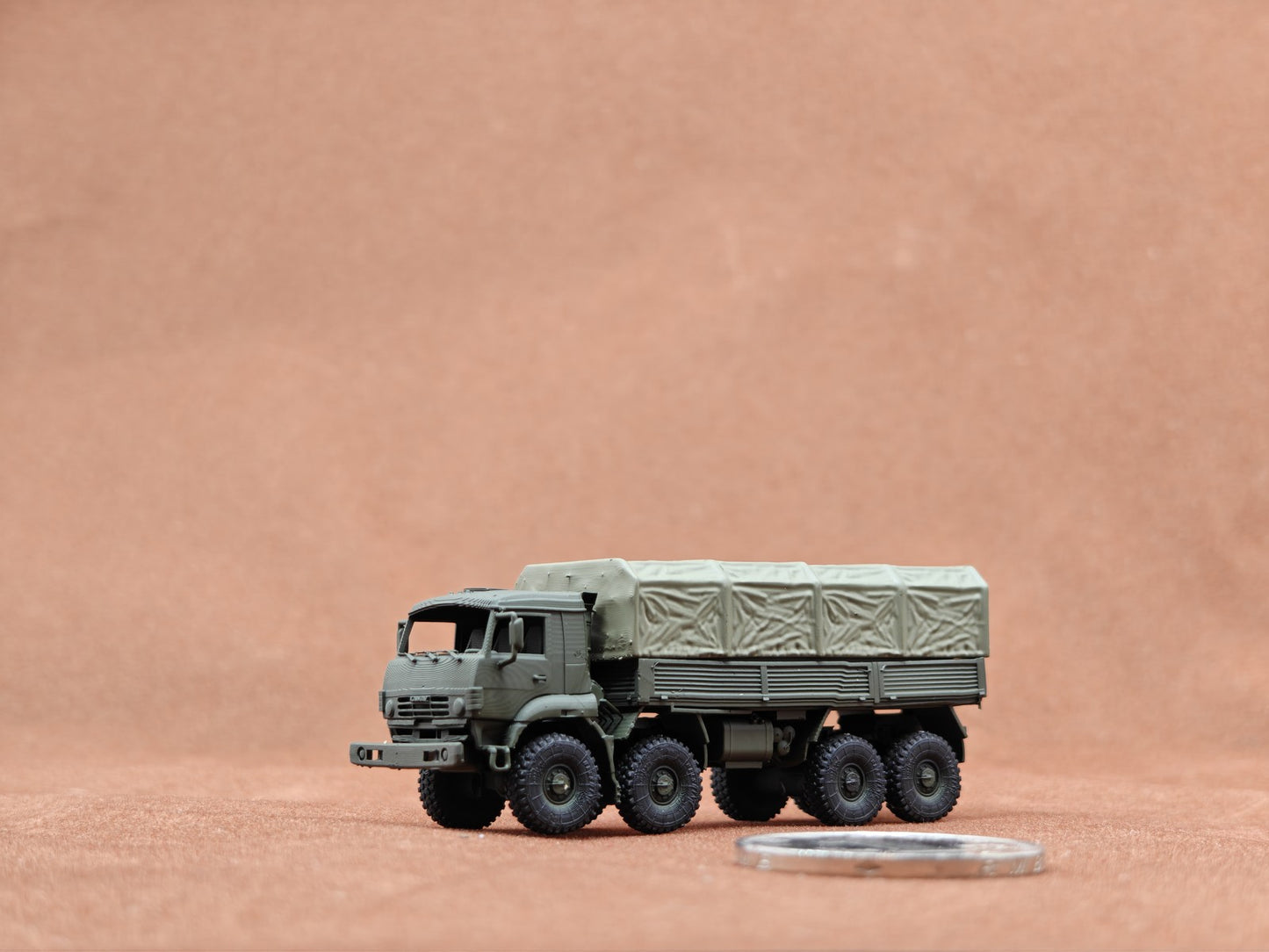 3D Printed 1/144 Russian Tanker Transportation Command Vehicle Colored Model