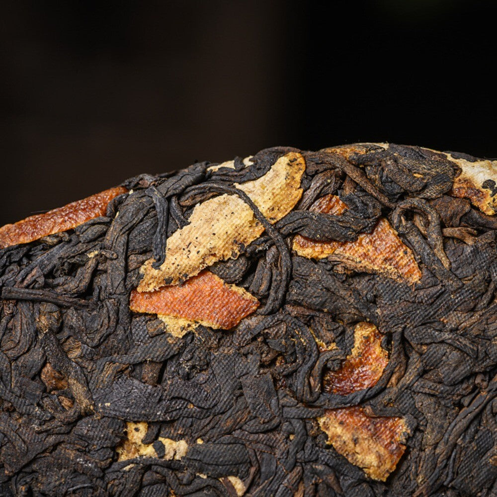 2024 Tangerine Peel Puerh Tea Gu Yi Dried Orange Peel Pu-erh Ripe Pu'er Tea 357g