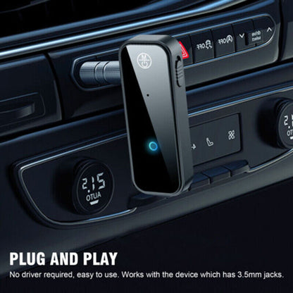 Car Bluetooth Wireless Receiver USB 3.5mm 2in1 5.0 Transmitter Aux Adapter Audio