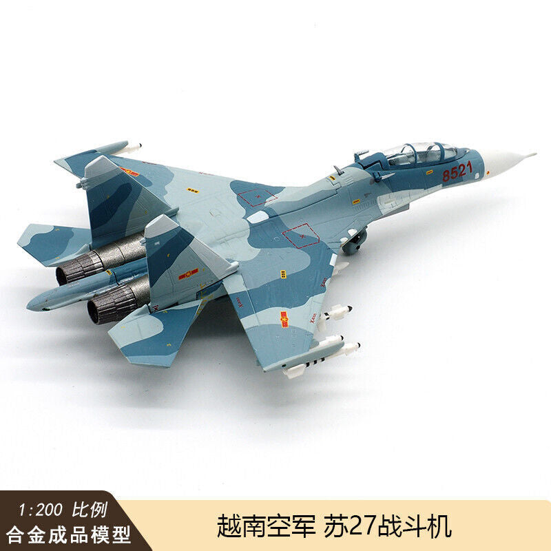 1:200 Hogan Vietnam Air Force SU-27UBK Fighter Diecast Aircraft Plane Model