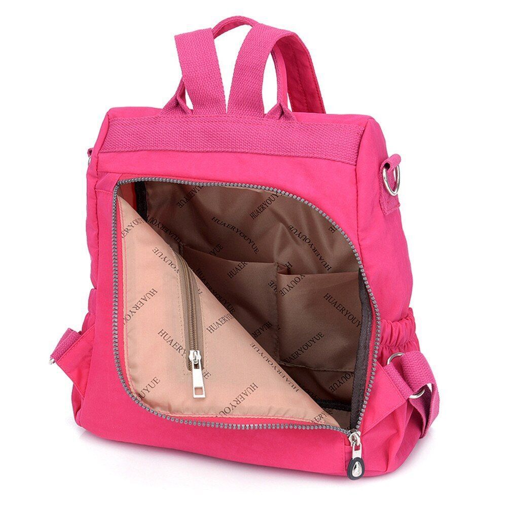 Fashion Women Backpack School Bags Nylon Cloth Waterproof Backpack Large Bookbag