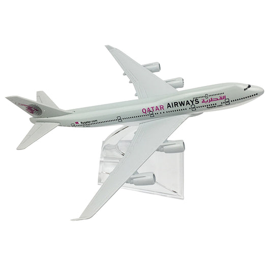 1:400 16cm B747 Qatar Airways Airplane Model Alloy Plane Diecast Display Model