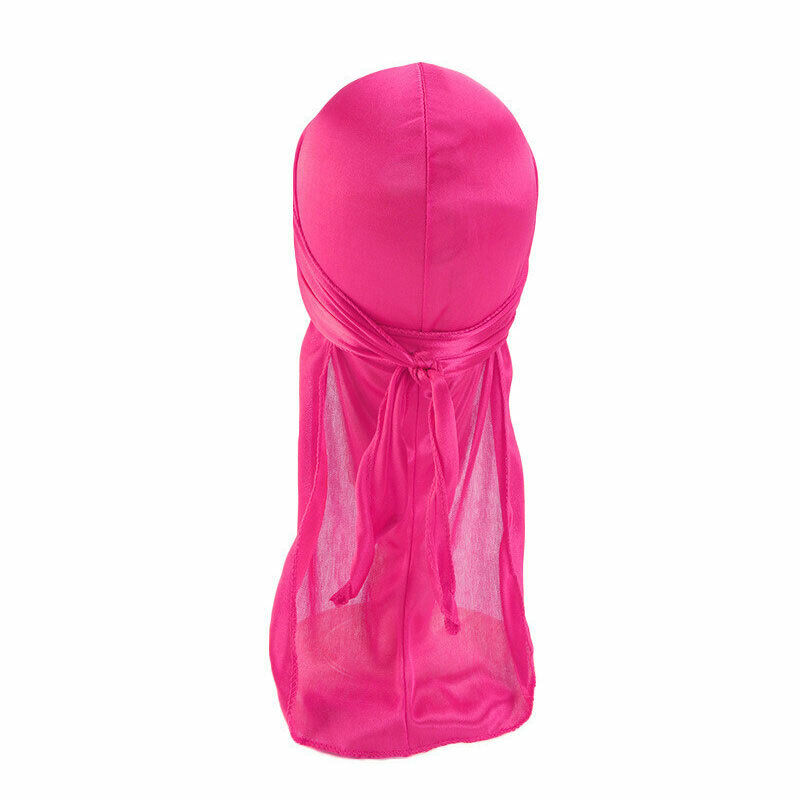 Silky Durag For Kids Boys Long Tailed Pirate Hat Hip-Hop Bandanas Doo Rag Turban