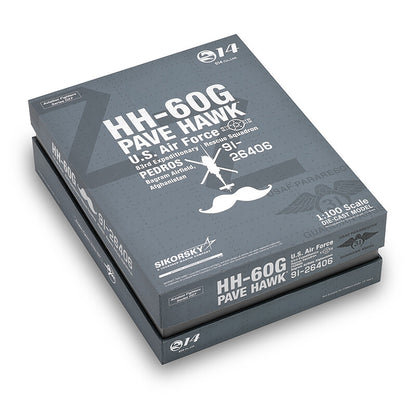 1:100 S14 HH-60G PAVE HAWK U.S.Air Force Rescue Helicopter Diecast Plane Model