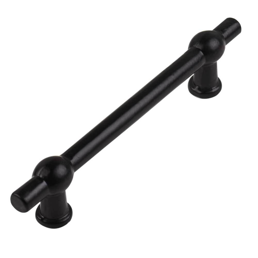 Set of 2 Matte Black Iron Bar Cabinet Pull Handle For Home Decor Bar