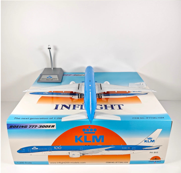 1:200 InFlight KLM B777-300ER PH-BVS Passenger Airplane Diecast Plane Model