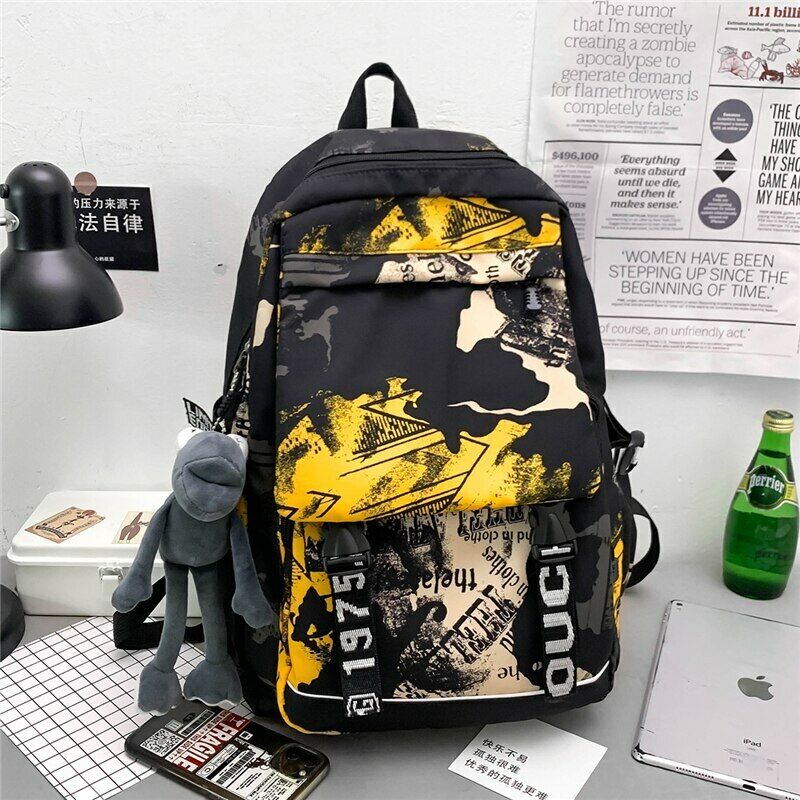Camouflage Fashion Large Capacity Unisex Backpacks Teenage School Shoulder Bags
