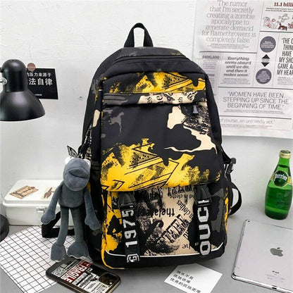 Camouflage Fashion Large Capacity Unisex Backpacks Teenage School Shoulder Bags