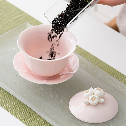 130ml Gaiwan Porcelain Tureen Cup Saucer Tea Bowl Kung Fu Tea Set Tea Ceremony