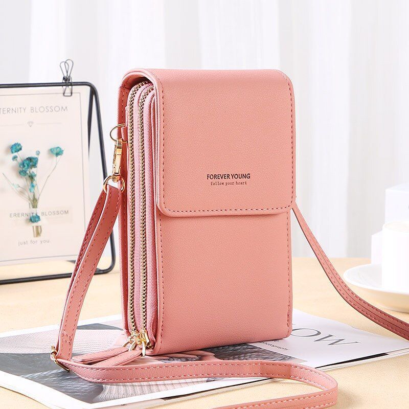 Crossbody Wallet Women Shoulder Bags Long Purse Multifunctional Pocket Polyester