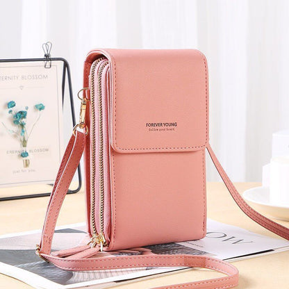 Crossbody Wallet Women Shoulder Bags Long Purse Multifunctional Pocket Polyester