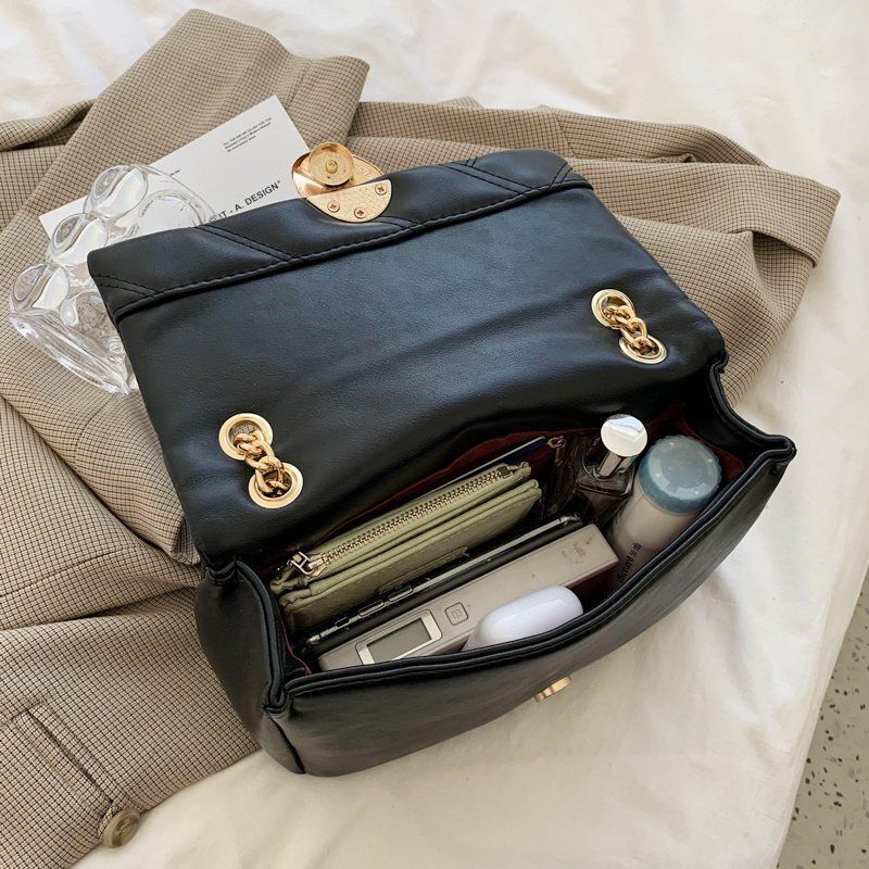 Luxury Crossbody Bags Soft Leather Shoulder Bag Fashion Chains Messenger Purse