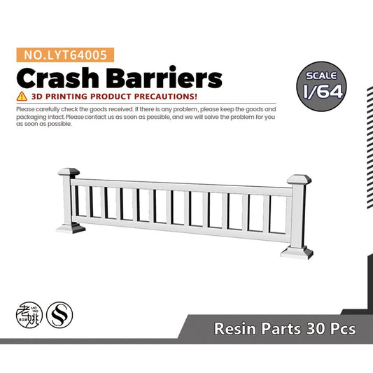 LYT64005 1/64 Crash Barriers For Model Railroads Display Prop